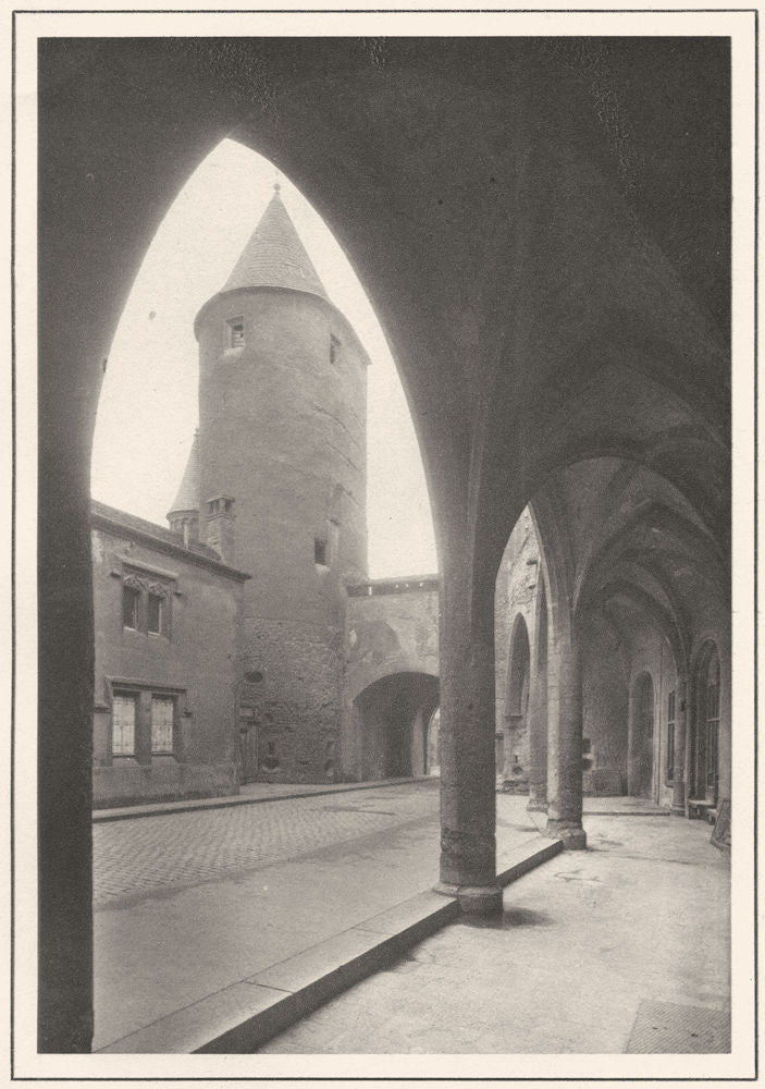 MOSELLE. Porte des Allemands (Intérieur)  1937 old vintage print picture